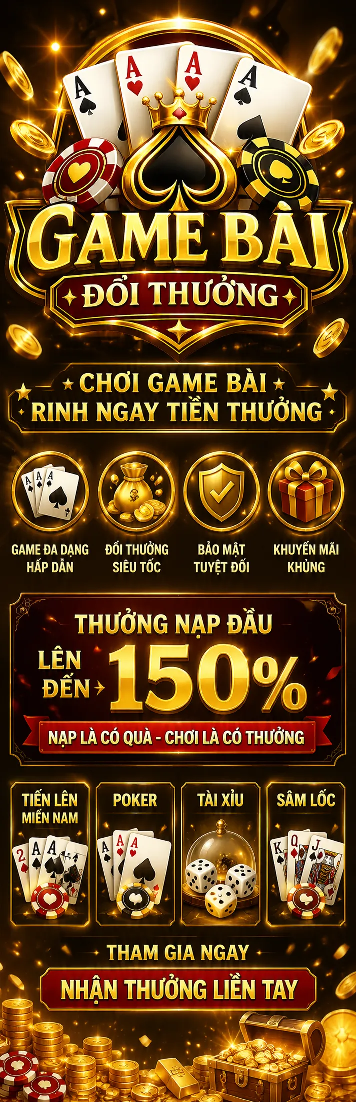 Game Bài Đổi Thưởng - Chơi game bài rinh ngay tiền thưởng