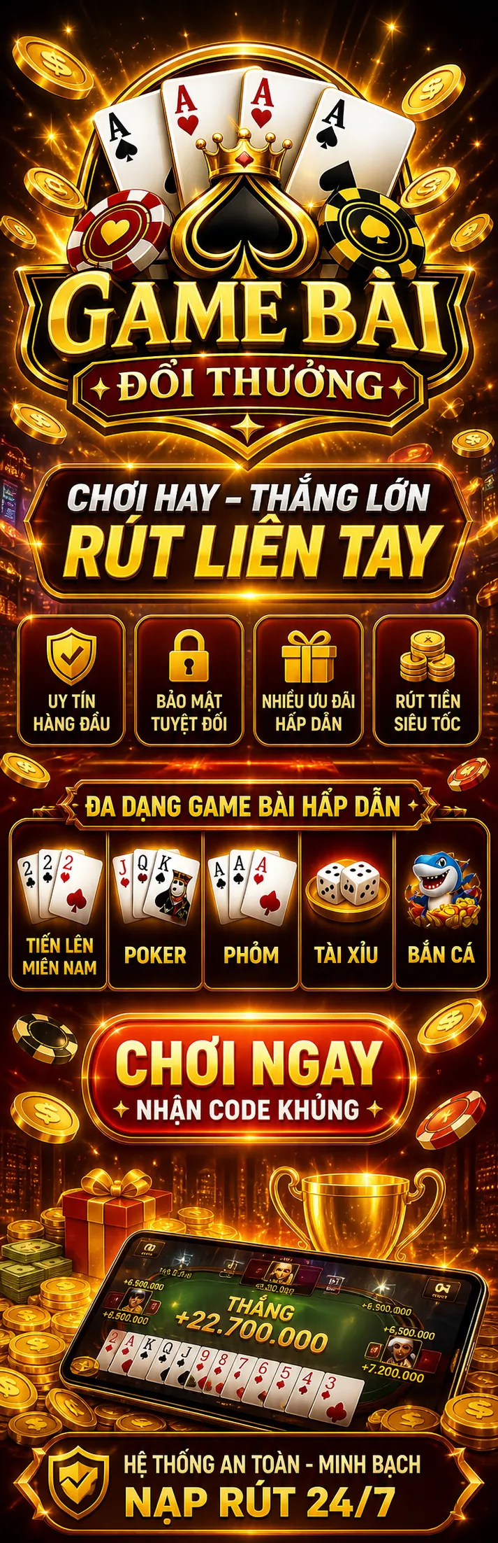 Game Bài Đổi Thưởng - Chơi hay, thắng lớn, rút liền tay